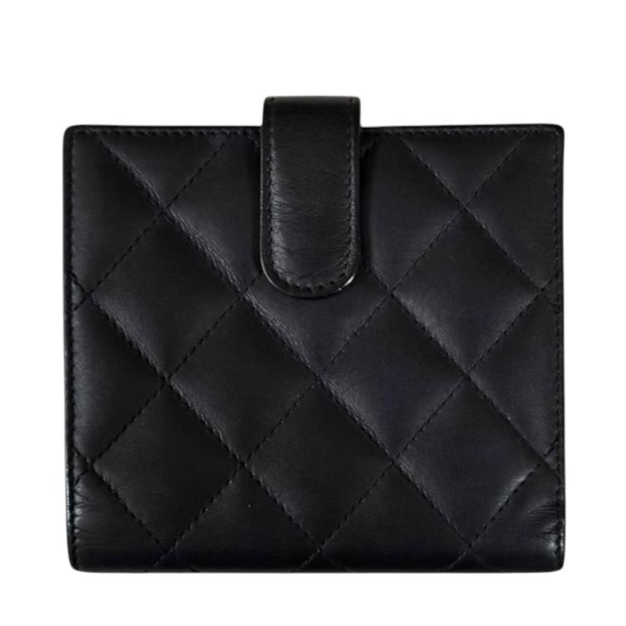 CHANEL（シャネル） カンボン 二つ折り財布 レザー レディース 中古