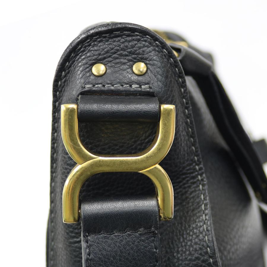 最終お値下げ✨　Chloé ブラックレザーショルダーバッグ CHLOE クロエ クロエC 2WAY ショルダーバッグ レザー レディース
