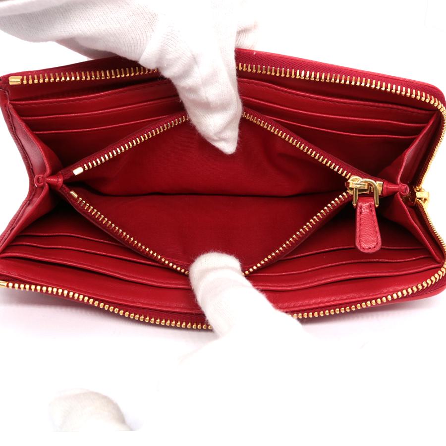 miu miu（ミュウミュウ） 長財布 レッド SH 中古 : R&Kリサイクル