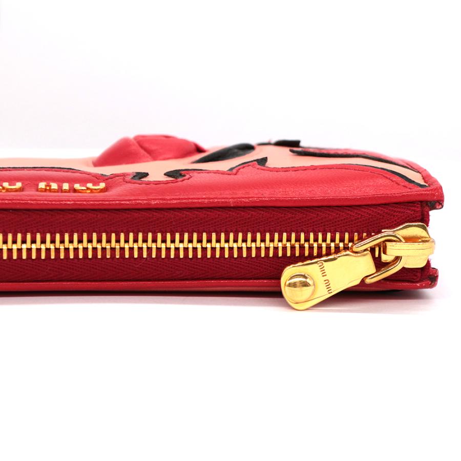 miu miu（ミュウミュウ） 長財布 レッド SH 中古 : R&Kリサイクル