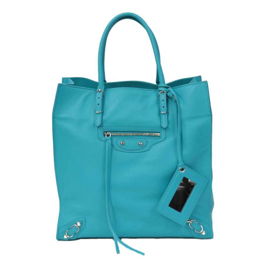 BALENCIAGA（バレンシアガ） ハンドバッグ ペーパーバック ブルー 中古 