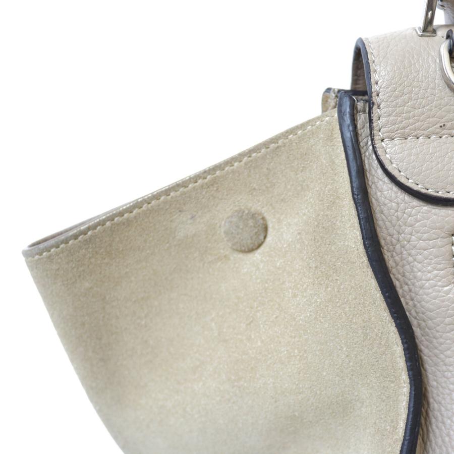 CELINE セリーヌ トラペーズ ショルダーバッグ ベージュ レディース 
