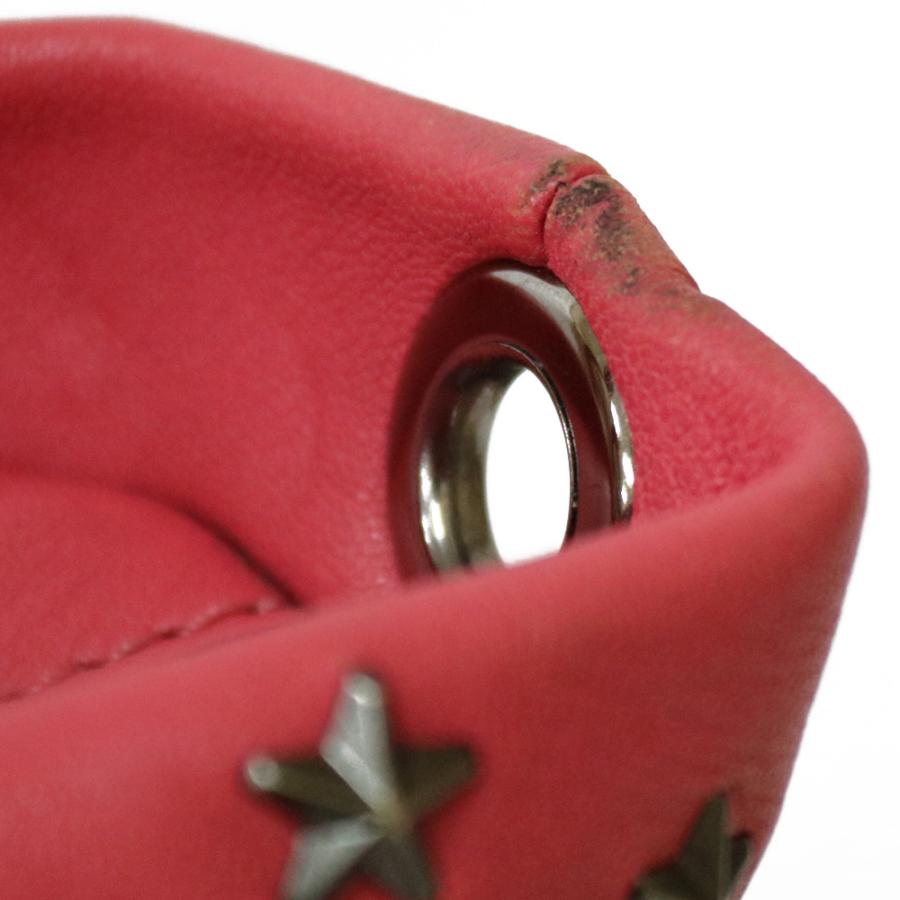 JIMMY CHOO ジミーチュウ ショルダーバッグ レザー ピンク 中古 : R&K