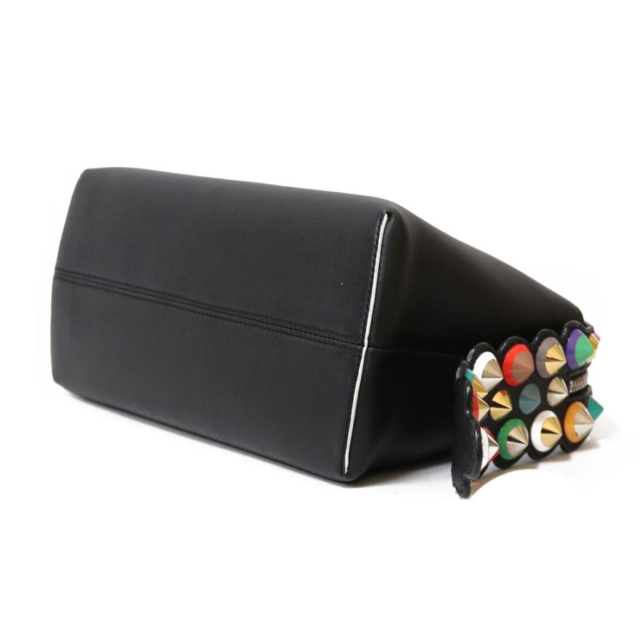 【極美品】FENDI フェンディ キャナイエフ レザー 3wayバッグ ブラック 極美品】FENDI フェンディ キャナイエフ レザー 3wayバッグ ブラック