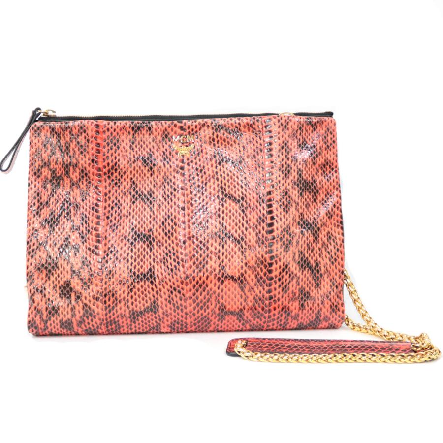 MCM エム・シー・エム ショルダーバッグ クラッチバッグ ブラック 中古 