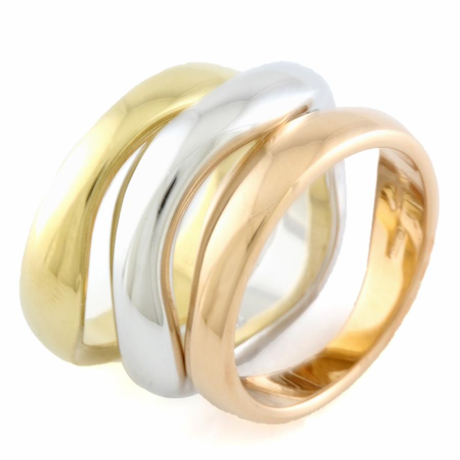 Cartier（カルティエ） ラブミーリング 3カラー リング 指輪 10号 18金