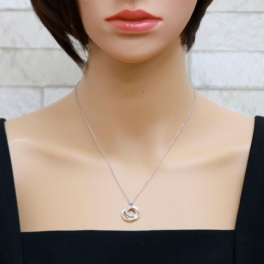 TIFFANY&Co. ティファニー トリプルインターロッキング ネックレス 18 