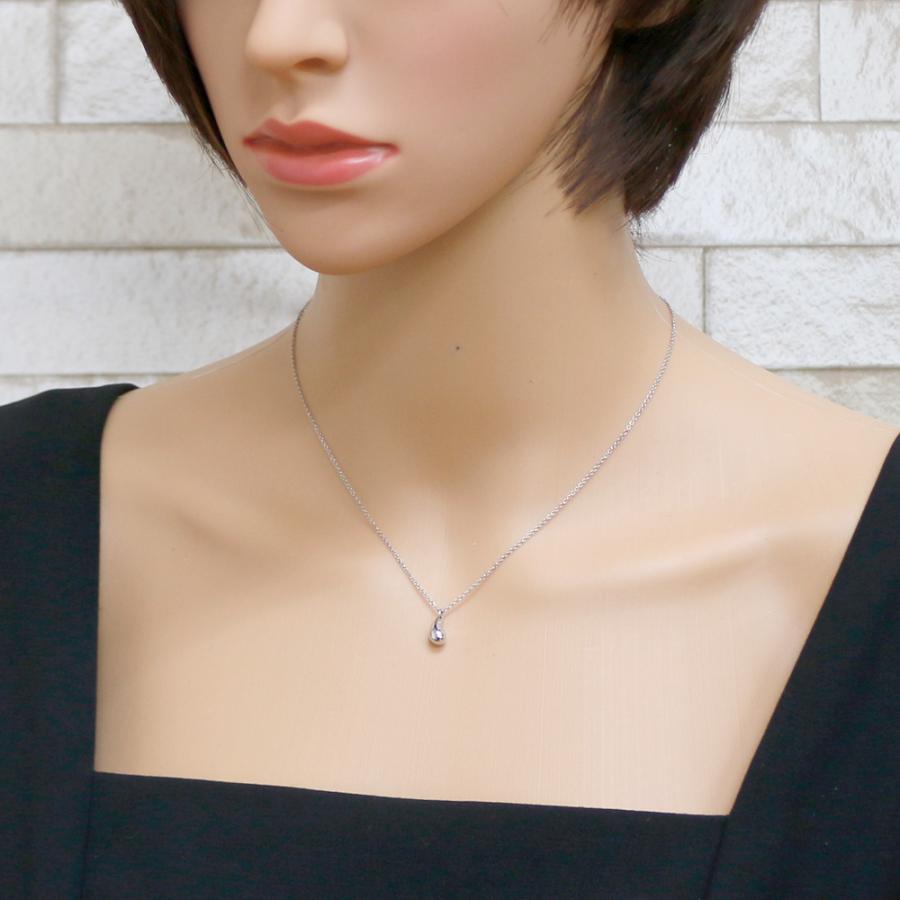 TIFFANY&Co. ティファニー ティアドロップ ネックレス Pt950プラチナ  