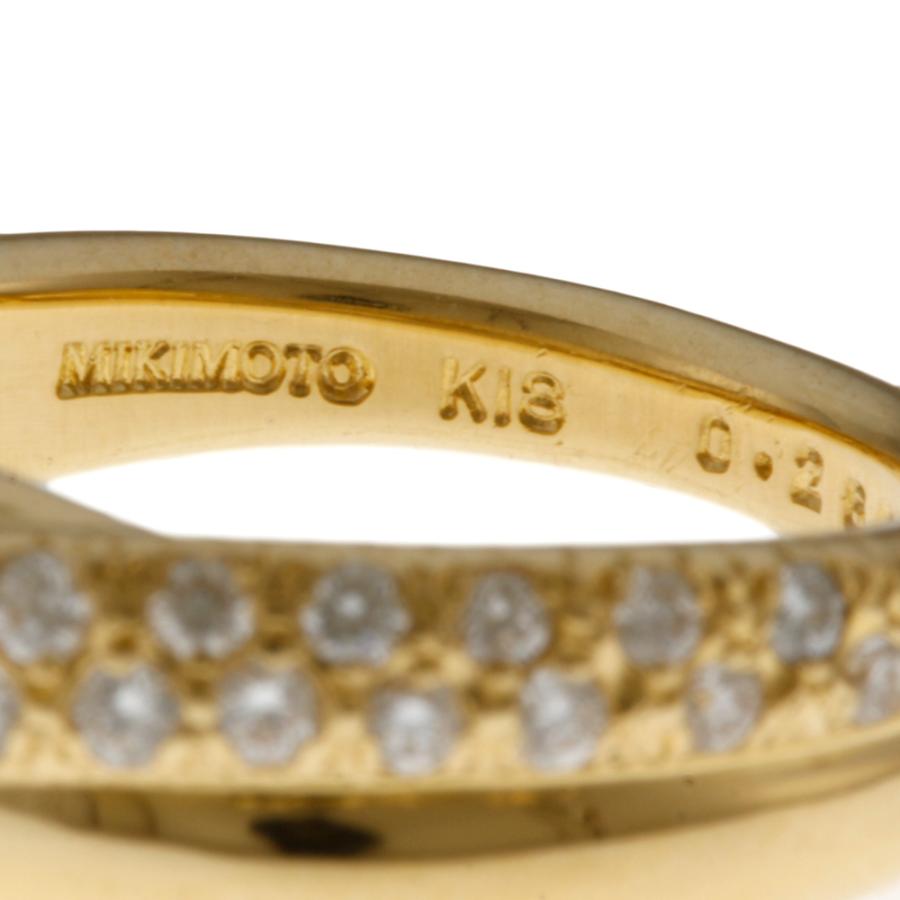 MIKIMOTO ミキモト リング・指輪 7号 18金 K18ゴールド ダイヤモンド