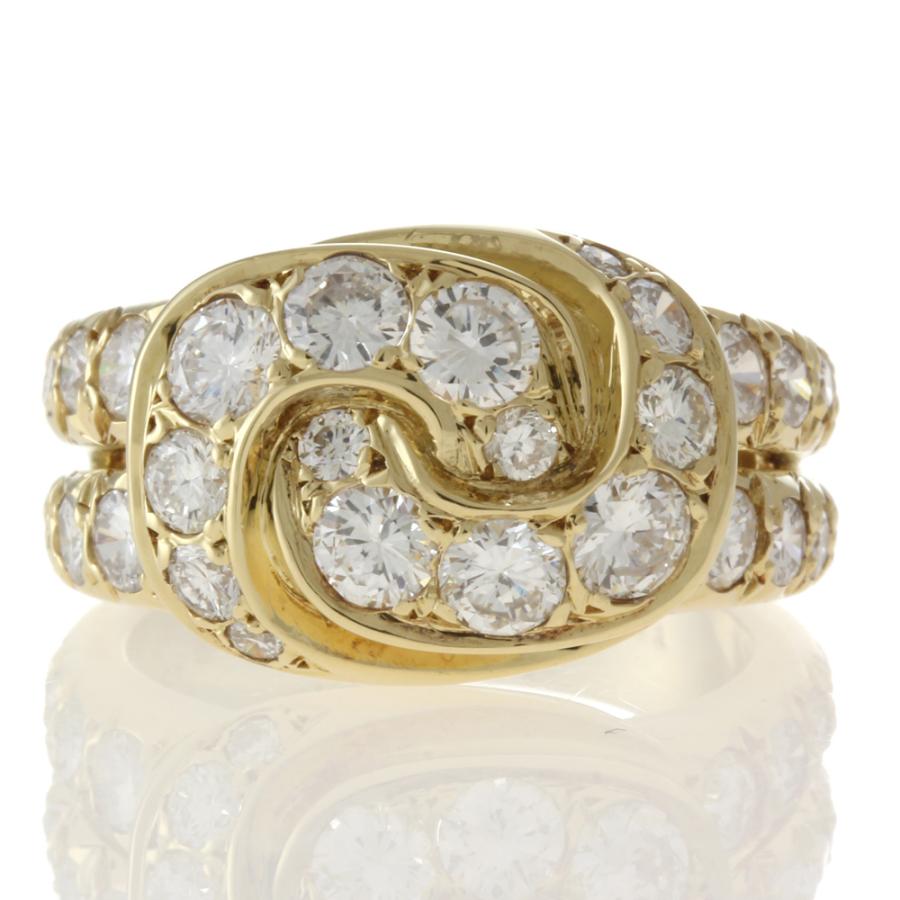 Van Cleef & Arpels K18YG ゴールド 18金 ダイヤ ヴァンクリーフ＆アーペル Van Cleef & Arpels リング 指輪 12.5号 18