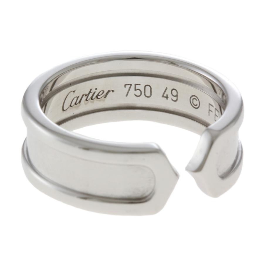 カルティエ CARTIER C2 ＃49 リング 指輪 9.5号 18金 K18ホワイトゴールド レディース 中古 美品｜rk-y｜06