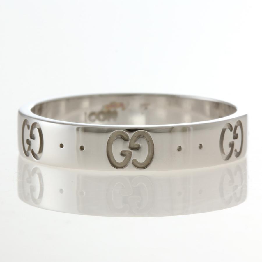 GUCCI（グッチ） アイコン リング 指輪 16.5号 18金 K18ホワイト
