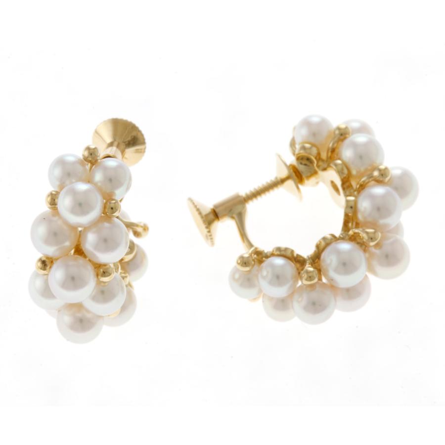 MIKIMOTO 【ミキモト】MIKIMOTO イヤリング 18金 K18イエローゴールド 