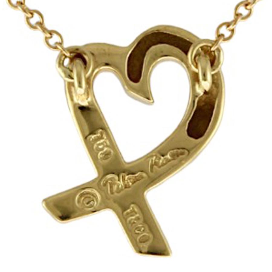 TIFFANY&Co.（ティファニー） ラビングハート ネックレス 18金 K18