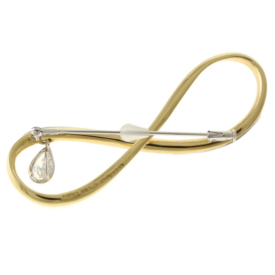 キ*ロ様 k18．18金、ブローチ(未使用) N o.A.メ.122. MIKIMOTO（ミキモト） ブローチ 18金 K18イエローゴールド レディース