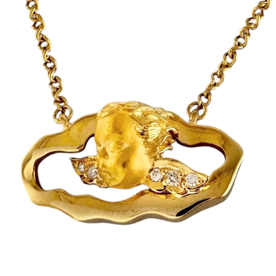 【Carrera y Carrera】カレライカレラ ネックレス K18 750 CARRERA y CARRERA（カレライカレラ） ネックレス エンジェル 天使