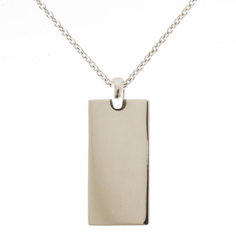 BVLGARI（ブルガリ） インゴット ネックレス 18金 K18ホワイトゴールド