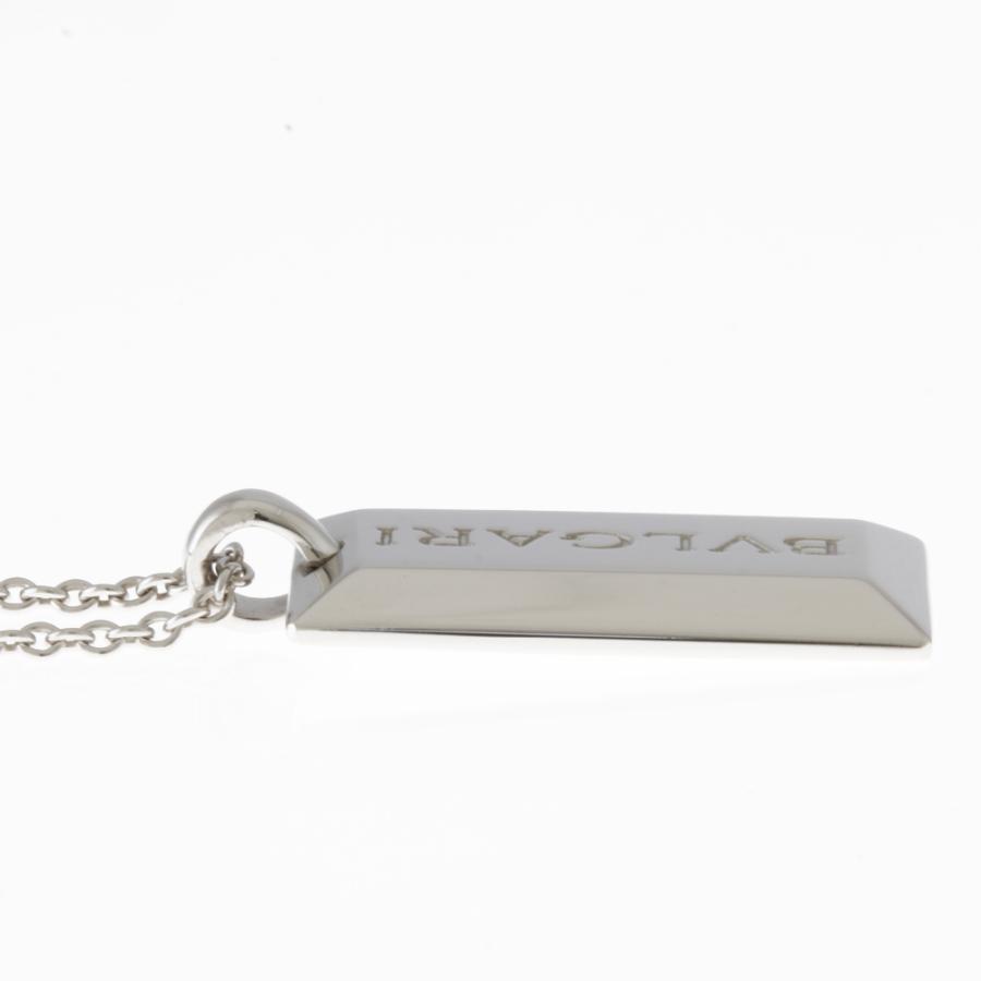 BVLGARI（ブルガリ） インゴット ネックレス 18金 K18ホワイトゴールド