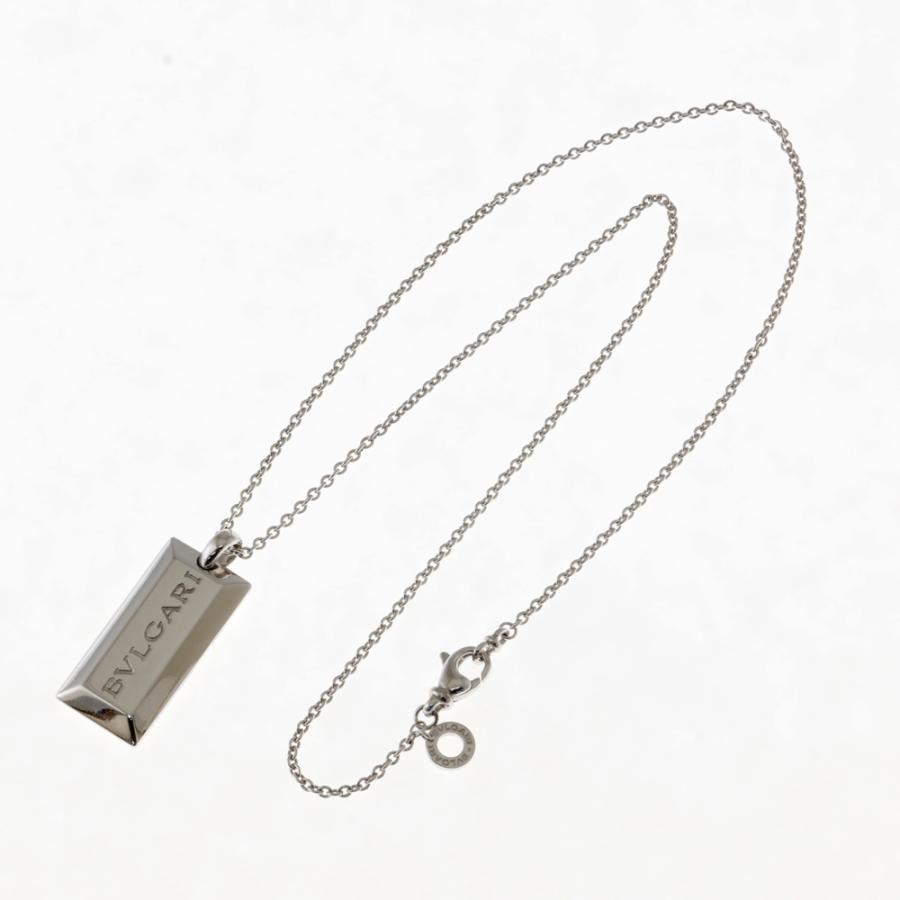 BVLGARI（ブルガリ） インゴット ネックレス 18金 K18ホワイトゴールド