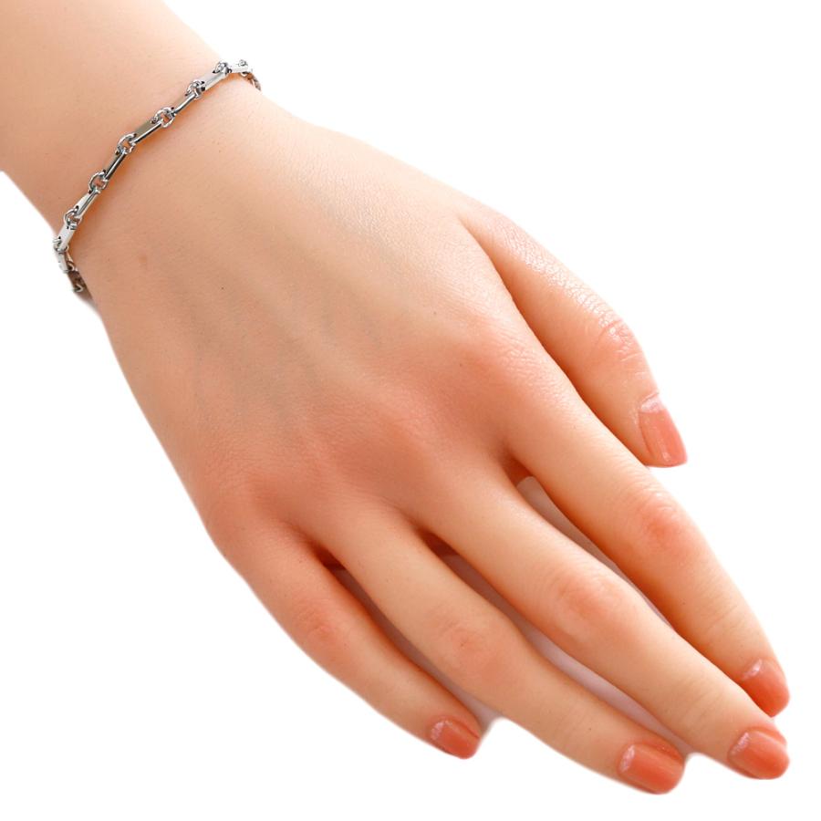 Cartier カルティエ フィガロ ブレスレット 18金 K18ホワイトゴールド  