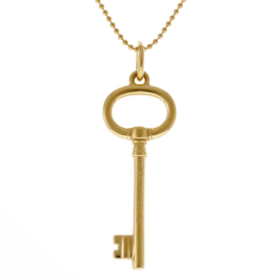 TIFFANY&Co.（ティファニー） オーバルキー ネックレス 18金 K18