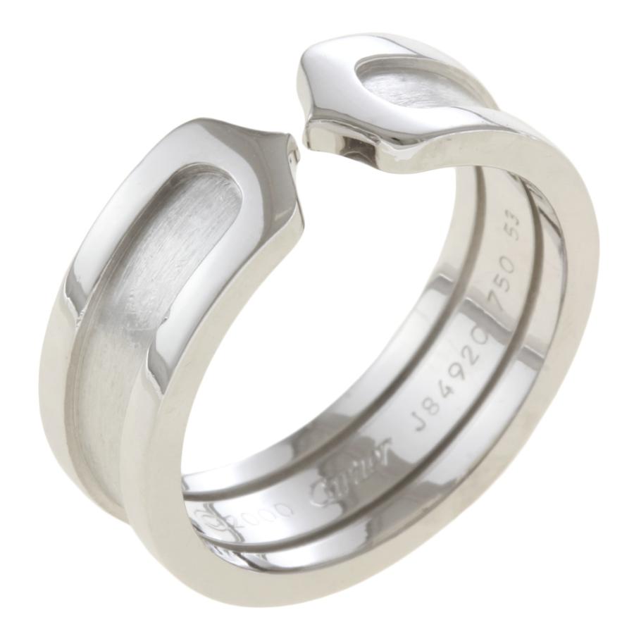 cartier カルティエC2リングk18 18金ホワイトゴールド