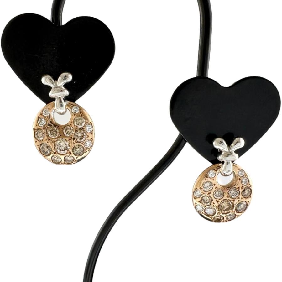 カシケイ メランジェ ピアス 18金 K18ピンクゴールド ダイヤモンド