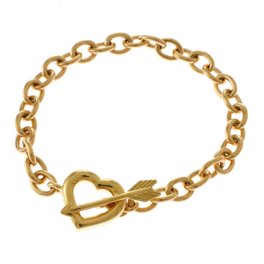 ティファニーハート&アローブレスレット Tiffany 週末値下げ‼️ TIFFANY&Co.（ティファニー） ハート&アロー ブレスレット 18金 K18