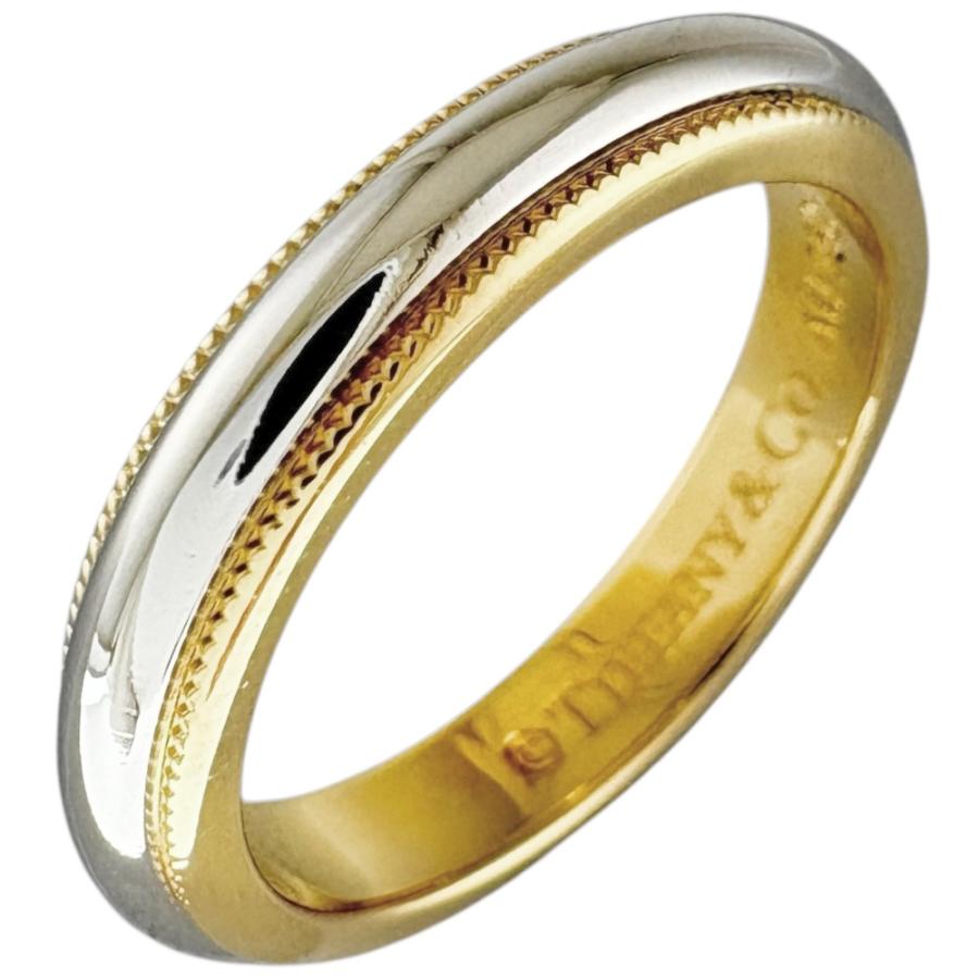 TIFFANY&Co.（ティファニー） ミルグレイン リング 指輪 6.5号 Pt950
