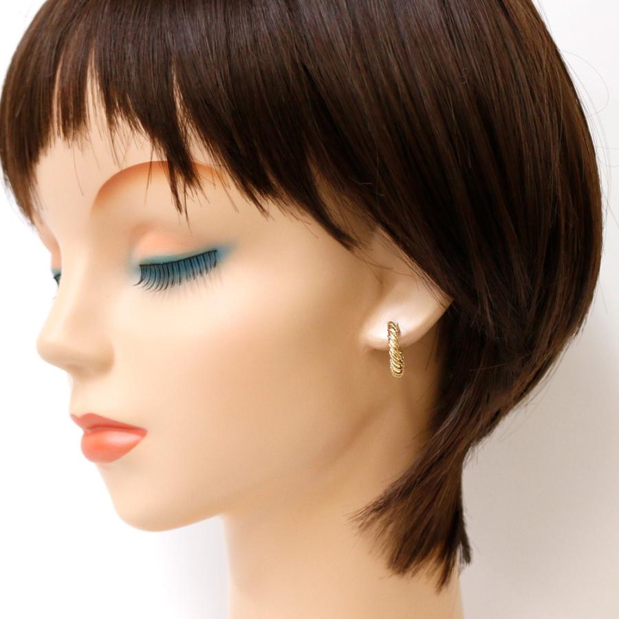 【美品】TIFFANY / ティファニー【 K18ゴールド】フープピアス TIFFANY&Co.（ティファニー） フープ ピアス 18金 K18イエローゴールド