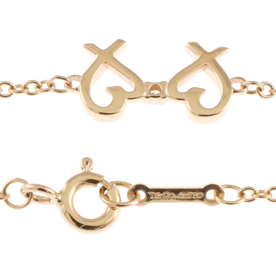 TIFFANY&Co.（ティファニー） ダブルラビングハート ブレスレット 18金