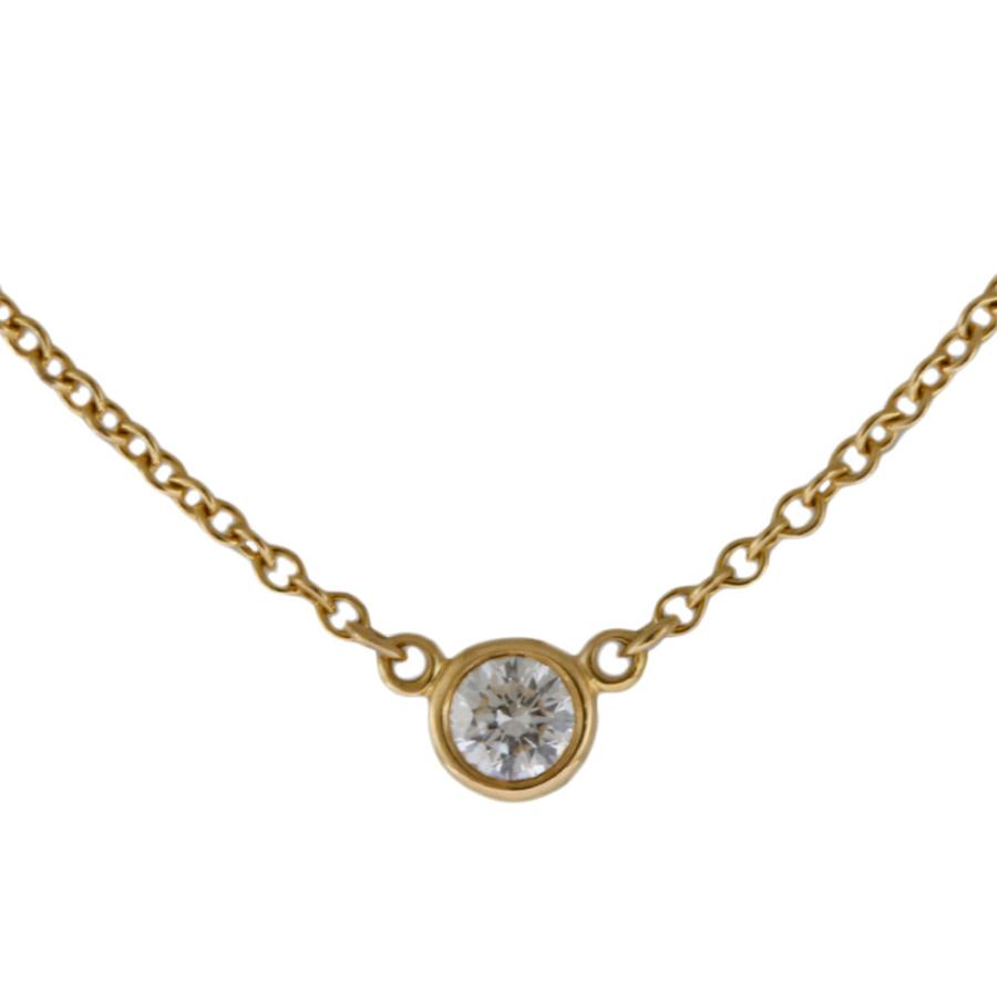 TIFFANY&Co.（ティファニー） バイザヤード 約0.08ct ネックレス 18金