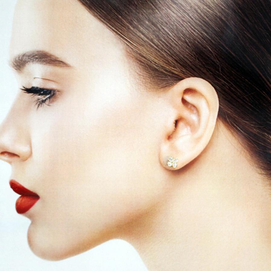 TIFFANY&Co. ティファニー ベゼルセット ダイヤモンド ピアス 18 TIFFANY&Co. ティファニー ベゼルセット ダイヤモンド ピアス 18