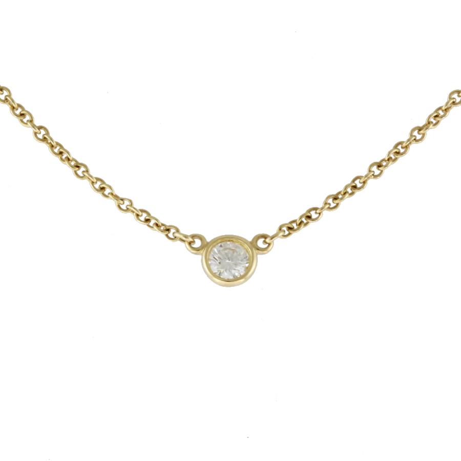 TIFFANY&Co.（ティファニー） バイザヤード 約0.08ct ネックレス 18金