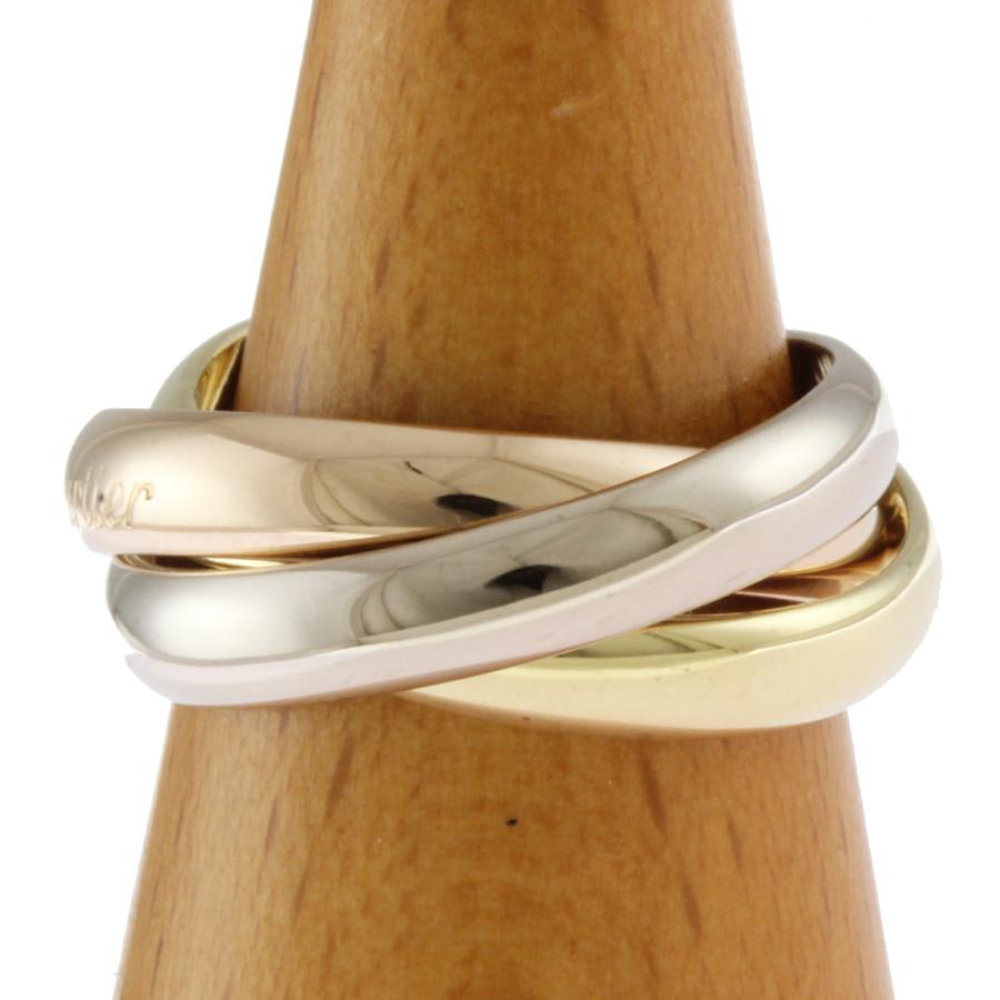 カルティエ トリニティ リング 指輪 9号 18金 K18イエローゴールド  