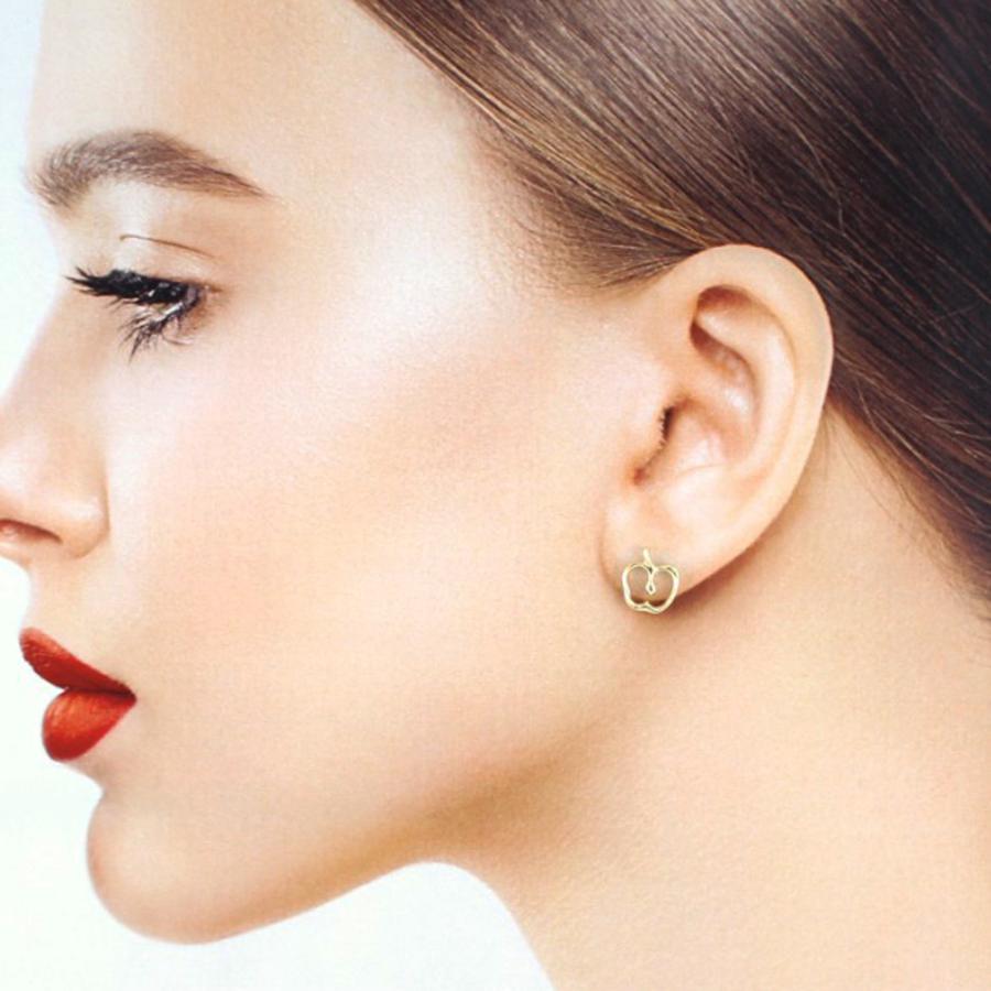 TIFFANY&Co.（ティファニー） アップル ピアス 18金 K18イエロー 