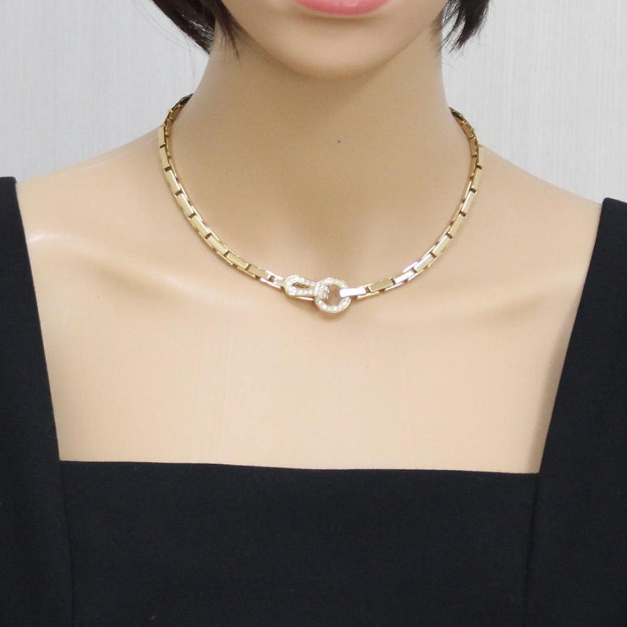 Cartier カルティエ アグラフ ネックレス 18金 K18イエローゴールド