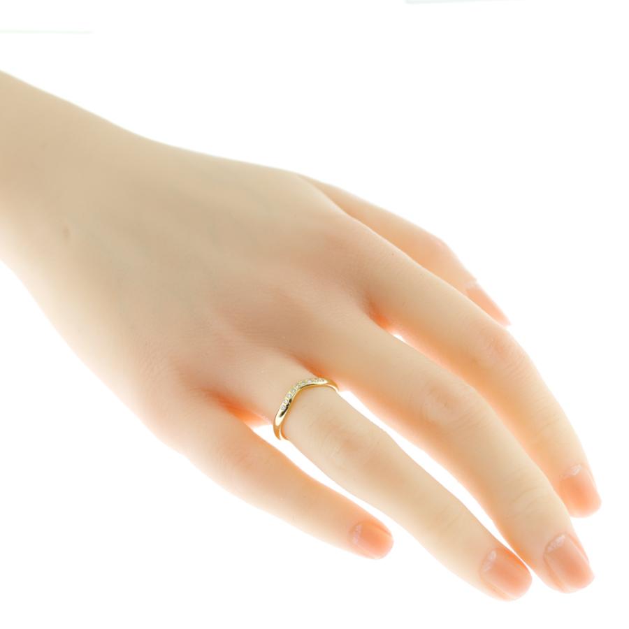 TIFFANY&Co. ティファニー カーブドバンド リング 指輪 7.5号 18金 K18  