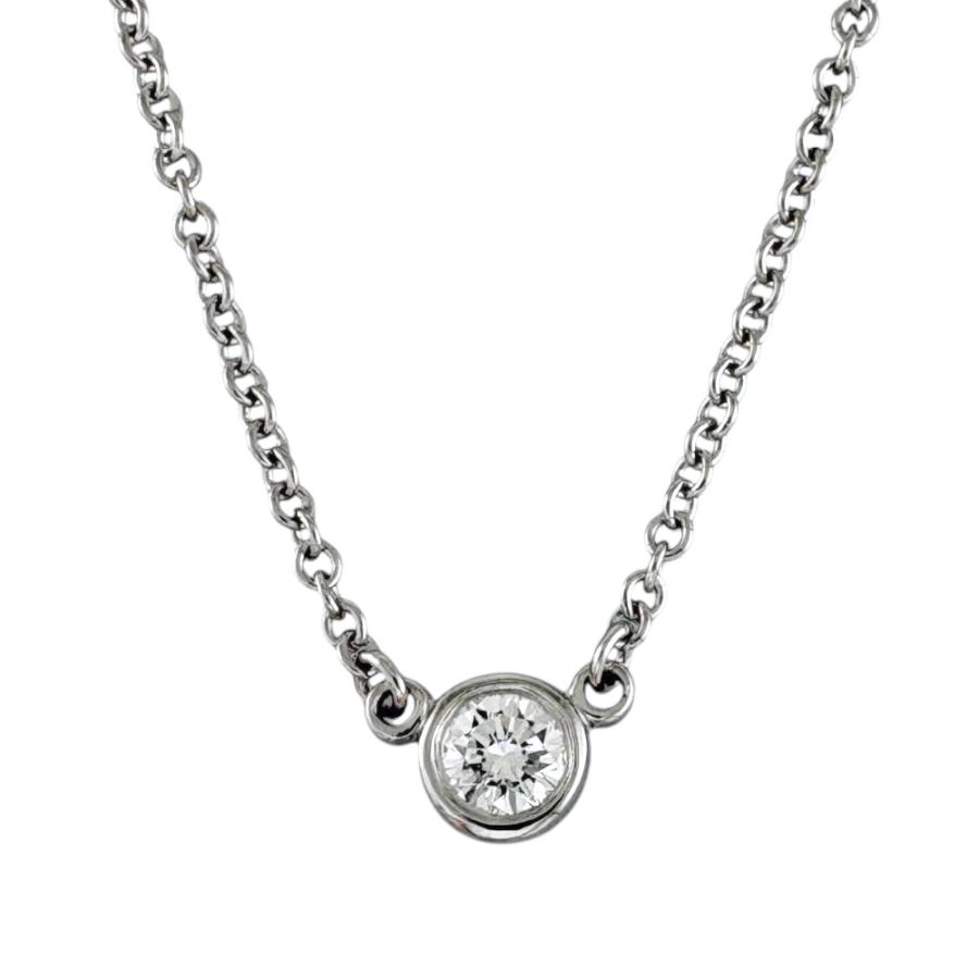 TIFFANY&Co.（ティファニー） バイザヤード 約0.08ct ネックレス Pt950