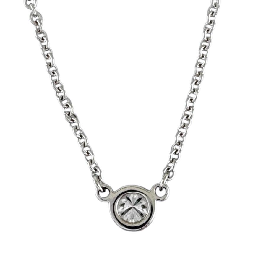 TIFFANY&Co.（ティファニー） バイザヤード 約0.08ct ネックレス Pt950