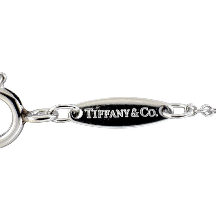 定価14万円Tiffany バイザヤードネックレス ダイアモンド0.08カラット TIFFANY&Co.（ティファニー） バイザヤード 約0.08ct ネックレス Pt950