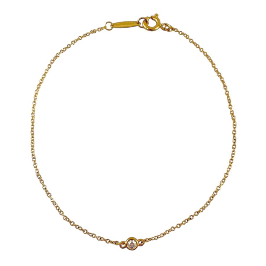 の*ん様 ティファニー 18金 バイザヤードブレスレット0.1ct ダイヤ ゴー TIFFANY&Co.（ティファニー） バイザヤード 約0.05ct ブレスレット 18
