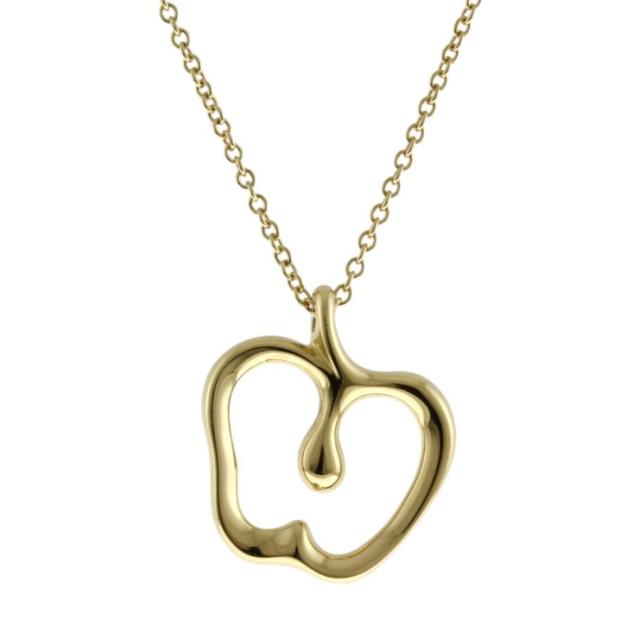 Tiffany & co ペンダント 18金 TIFFANY&Co.（ティファニー） アップル ネックレス 18金 K18イエロー