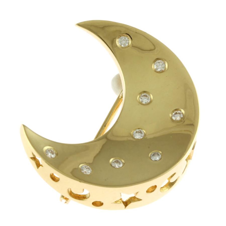 MIKIMOTO（ミキモト） ブローチ 18金 K18イエローゴールド