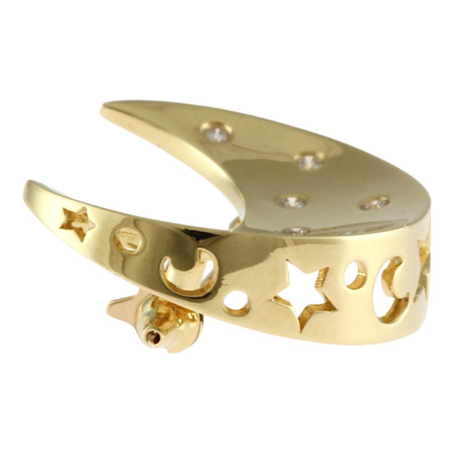 MIKIMOTO（ミキモト） ブローチ 18金 K18イエローゴールド
