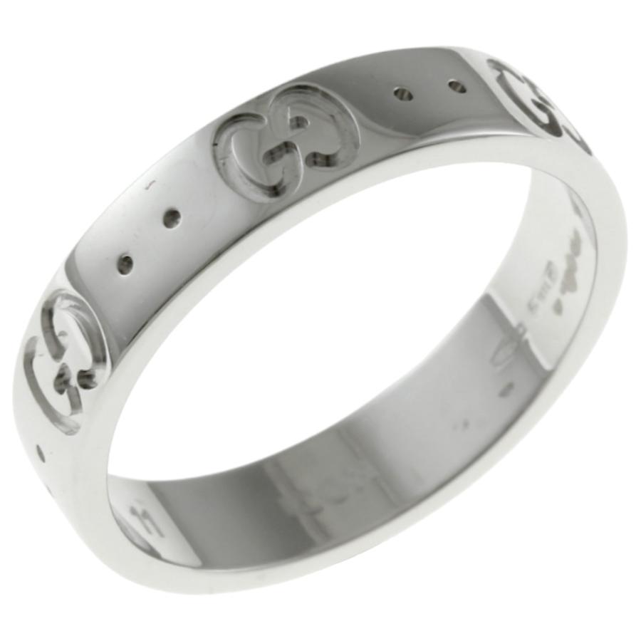 GUCCI 新品同様品　ボスコ＆オルソリング 指輪 刻印12 サイズ11号 GUCCI（グッチ） (美品) スクロール ロゴ リング 指輪 #12 約11号 K18