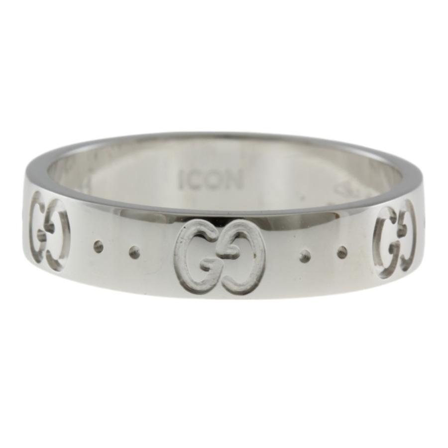 GUCCI（グッチ） アイコン リング 指輪 10.5号 18金 K18ホワイト