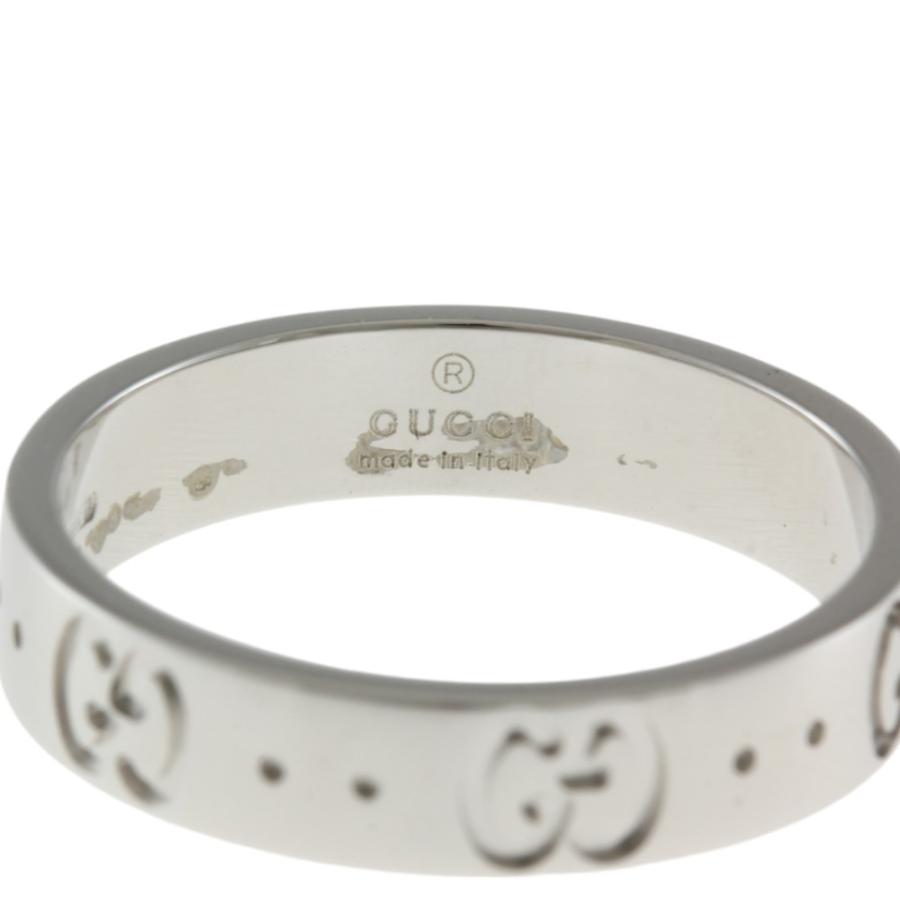 GUCCI（グッチ） アイコン リング 指輪 10.5号 18金 K18ホワイト