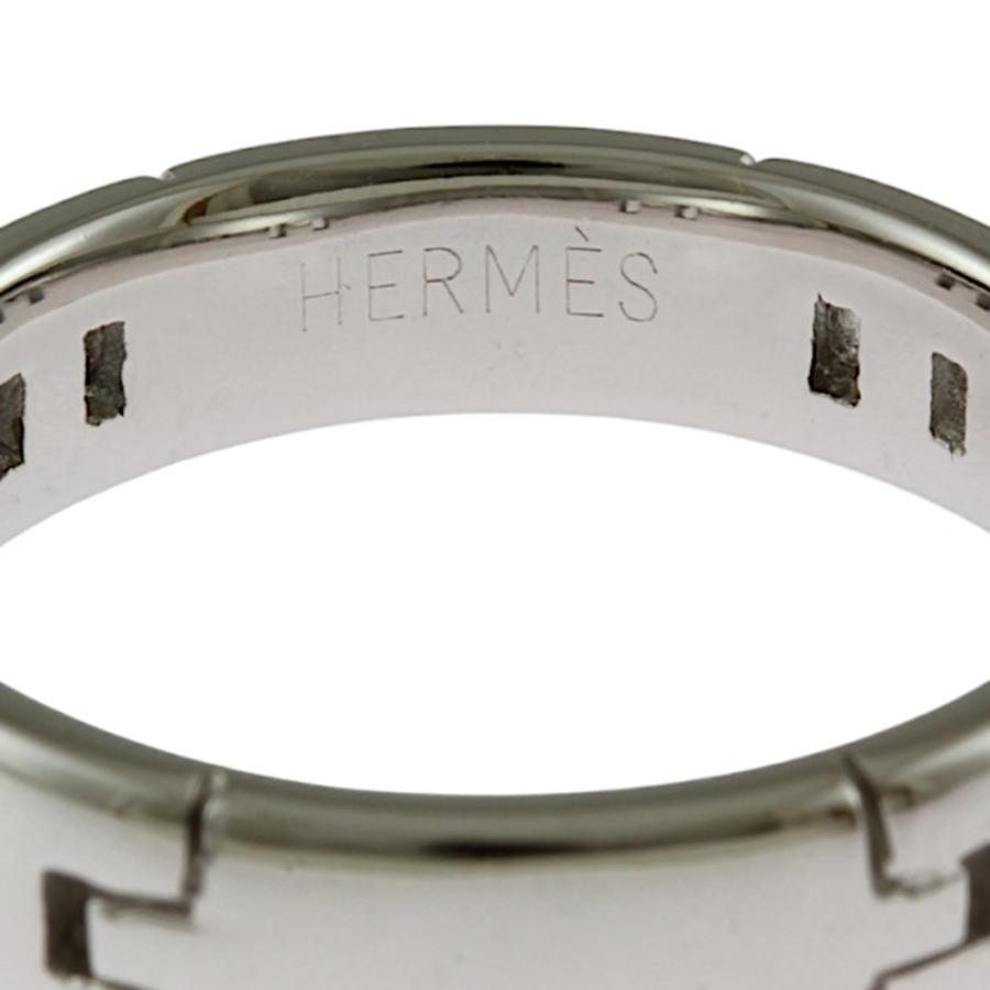 HERMES エルメス ヘラクレス リング 指輪 18号 18金 K18ホワイト