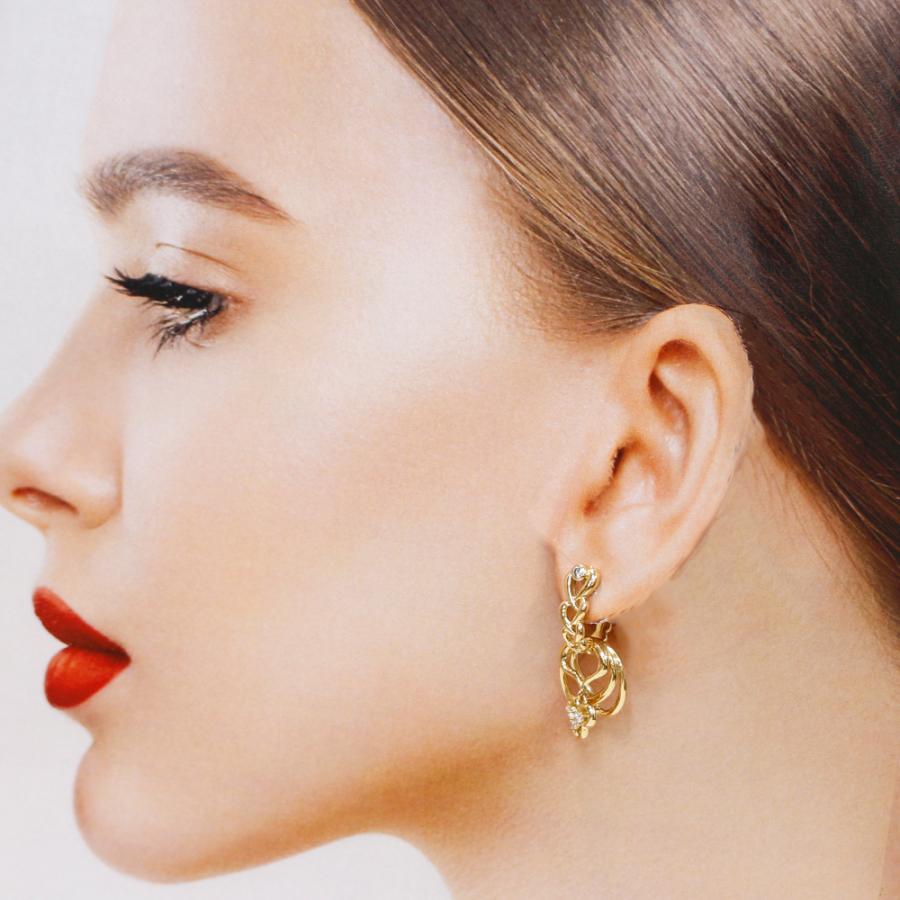 MIKIMOTO（ミキモト） イヤリング 18金 K18イエローゴールド